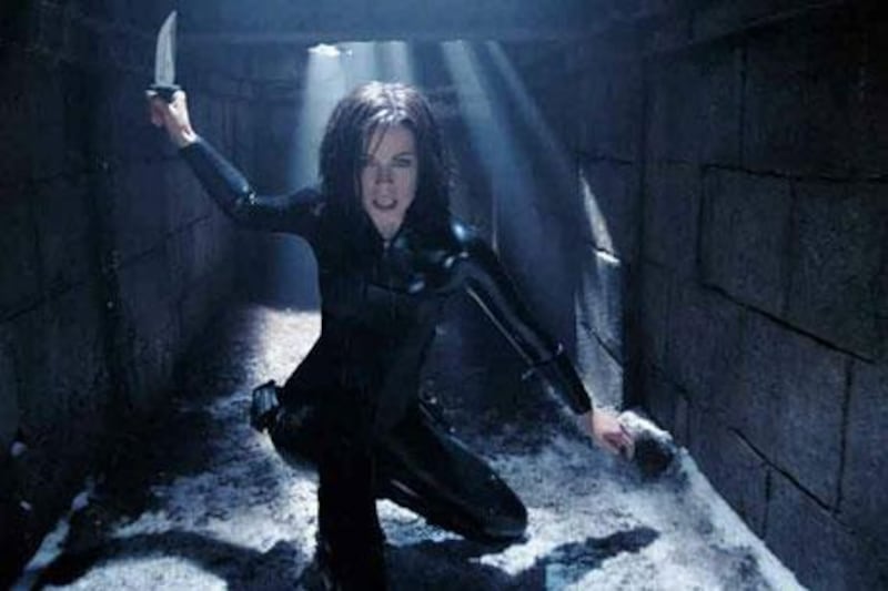 Kate Beckinsale plays Selene in Screen Gems' action movie Underworld: Evolution.