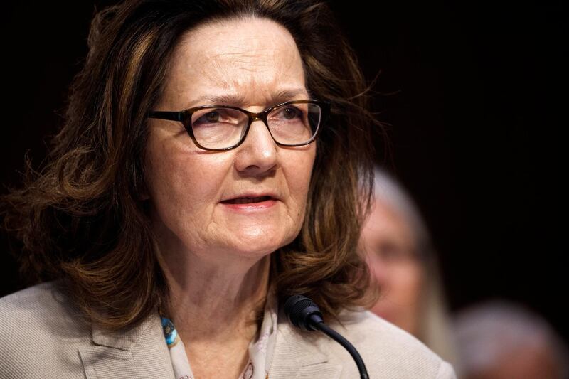 epa06745692 (FILE) - CIA Director nominee Gina Haspel testifies during her Senate Select Intelligence Committee confirmation hearing in Washington, DC, USA, 09 May 2018 (issued 17 May 2018). Gina Hapel has been confirmed by the US Senate to be the first woman to lead the Central Intelligence Agency (CIA).  EPA/SHAWN THEW