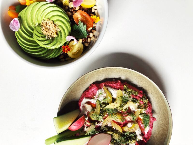 Plant-based food by chef Matthew Kenney at Expo 2020 Dubai, at Veg’d and XYST in Terra – the Sustainability Pavilion. Photo: Expo 2020 Dubai