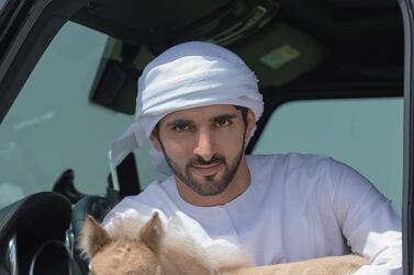 Sheikh Hamdan with a pony. Courtesy @faz3 / Instagram
