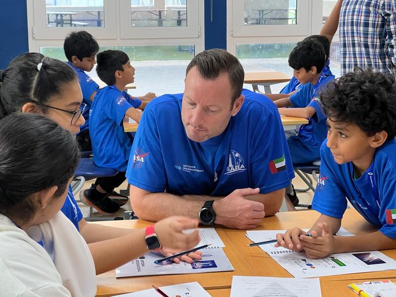 Pupils at the Uptown International School in Mirdif spent 15 hours over the course of two days learning about how astronauts live and work in space, different types of rocket engines and how to track the International Space Station from the UAE.