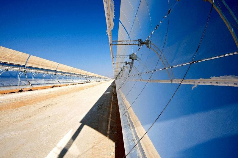 The Shams 1 - the largest renewable energy project in the Middle East - can power 20,000 homes. Mike Malate / Shams Power Company