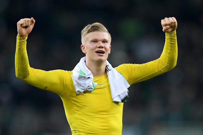 Erling Haaland of Borussia Dortmund has become hot property. Real Madrid and Manchester United appear ready to put in big offers. (Metro). Getty