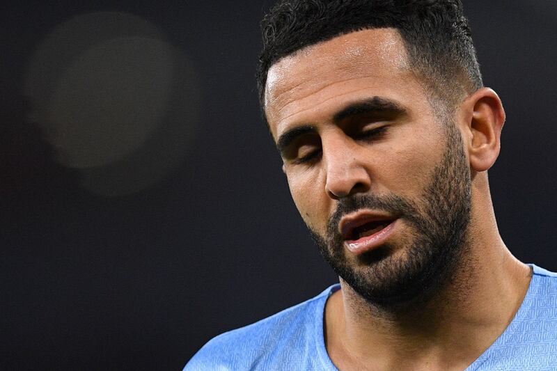 Manchester City player Riyad Mahrez lost his Twitter blue tick, which marks his account as 'verified,' before it was restored. AFP