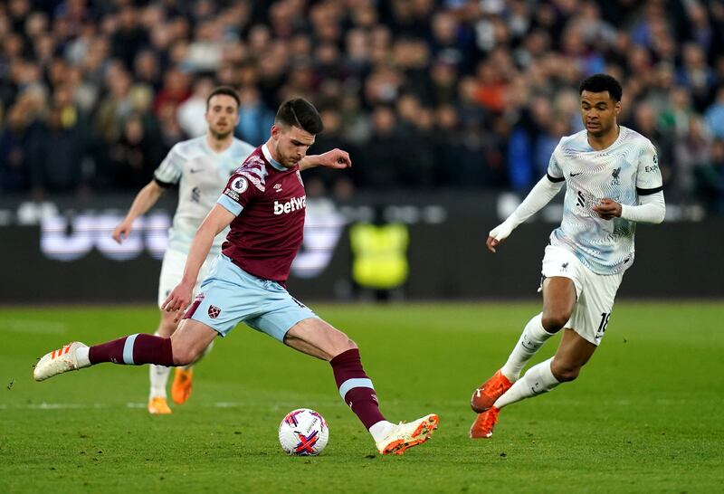 Declan Rice - 6. Alert to the danger to stop plays developing in central areas but sometimes should have taken the safer option with his passing decisions. PA