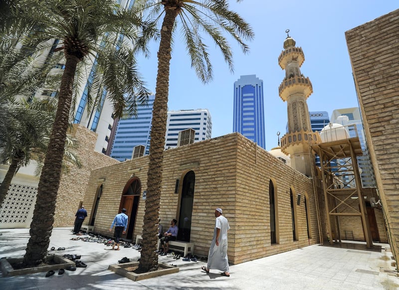 Abu Dhabi, U.A.E., June 12, 2018. Ateeq bin Rashid mosque in Abu Dhabi.
Victor Besa / The National
Reporter:  Omnia Al Saleh 
Section;  National
