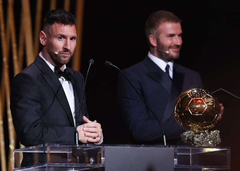 Messi has now won three more Ballon d'Or awards than anyone else, with Cristiano Ronaldo having won it five times. Reuters