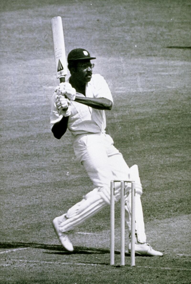 21 Jun 1975:  West Indies captain Clive Lloyd on his way to a century during the World Cup Final against Australia at Lords in London. West Indies won by 17 runs. \ Mandatory Credit: Allsport Hulton/Archive