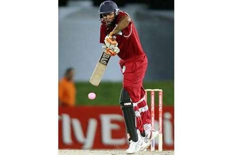 Arshad Ali, of the UAE, was in a league of his own against Bermuda.