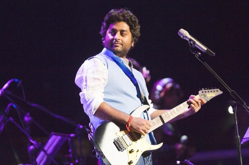 Arijit Singh will perform with London’s Grand Symphony Orchestra as part of the Dubai Shopping Festival’s Celebration Nights. Robin Little / Redferns via Getty Images