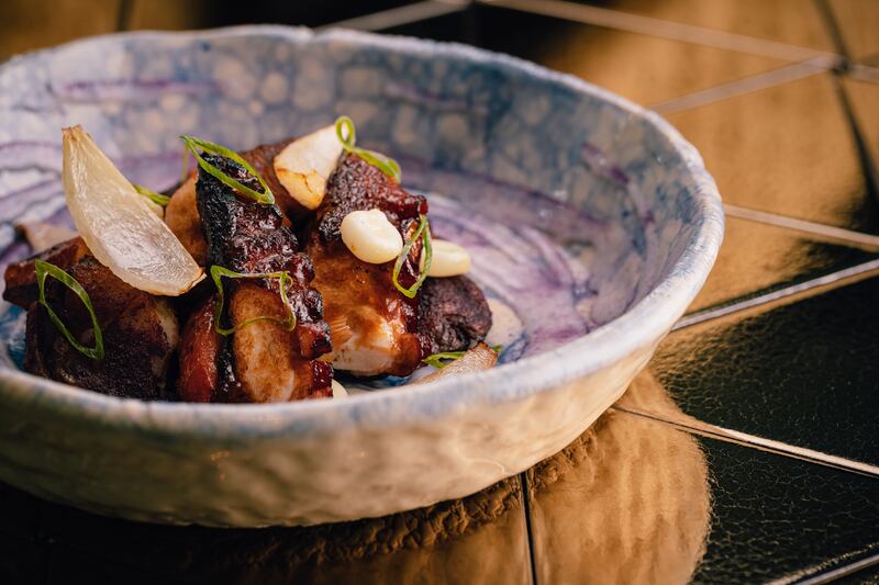 The octopus robata is exclusive to the Dubai venue.