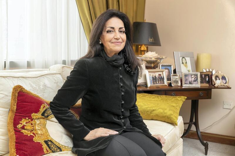 ABU DHABI, UNITED ARAB EMIRATES. 17 JANUARY 2019. Nawal Al Baz at her home, she has been helping Lebanese prisoners in Abu Dhabi prisons for decades, she visits them, tries to get them out of trouble or at least give them hope and assistance after they are released. (Photo: Antonie Robertson/The National) Journalist: Haneen Dajani. Section: National.