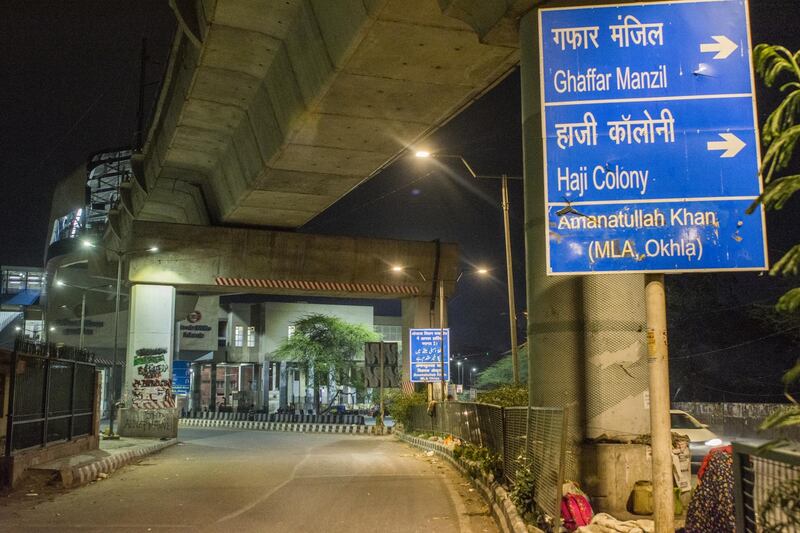 A night view of a deserted road, amid a nationwide lockdown, in New Delhi, India. Getty Images