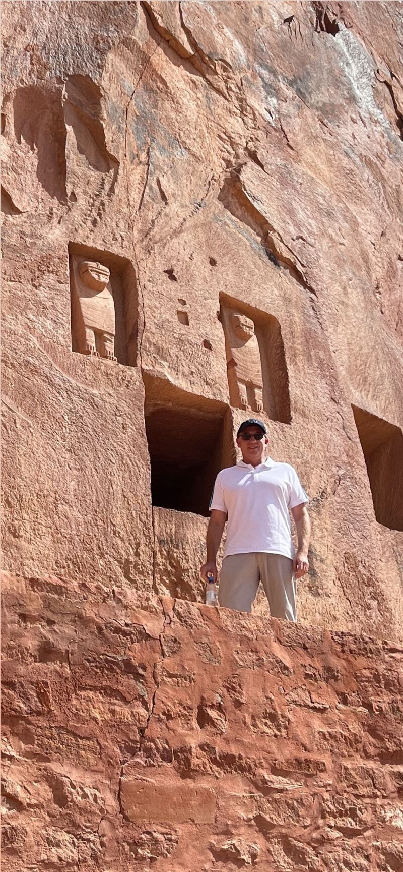 One of several pictures shared by the ambassador of his trip to AlUla on social media.
