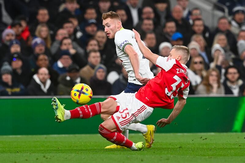 Oleksandr Zinchenko –7. Sound defensively and kept Kulusevski at bay. Going forward, he looked threatening and combined well with Martinelli.
EPA