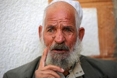 Iranian Qassem Sheyasi speaks during an interview in his house in Khan Yunis in the southern Gaza Strip, on November 11, 2020. AFP