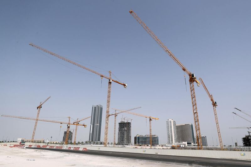 Abu Dhabi, United Arab Emirates - June 5th, 2018: Standalone. Construction. Building work on Al Reem Island. Tuesday, June 5th, 2018 at Al Reem Island, Abu Dhabi. Chris Whiteoak / The National