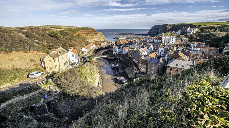 Tuesday 3rd  November 2020
Picture Credit Charlotte Graham 

Picture Shows 

Staithes is a seaside village in the Scarborough borough of North Yorkshire, England. Easington and Roxby Becks, two brooks that run into Staithes Beck, form the border between the Borough of Scarborough and Redcar and Cleveland. The area located on the Redcar and Cleveland side is called Cowbar

