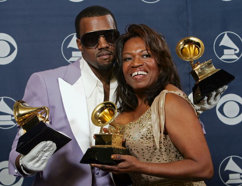 Kanye West's new album is inspired by his late mother, Donda West, and uses her voice as vocal samples in a few tracks. AP