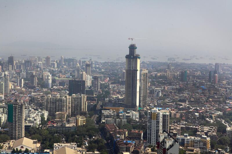 Mumbai,  INDIA- 
Aerial View of  Mumbai Skyline.
(Subhash Sharma for The NATIONAL)