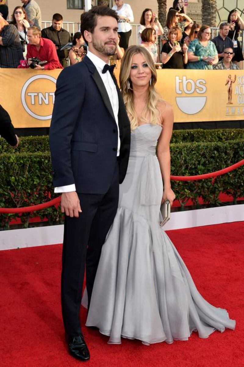 Newly-weds Ryan Sweeting and Kaley Cuoco. AFP

