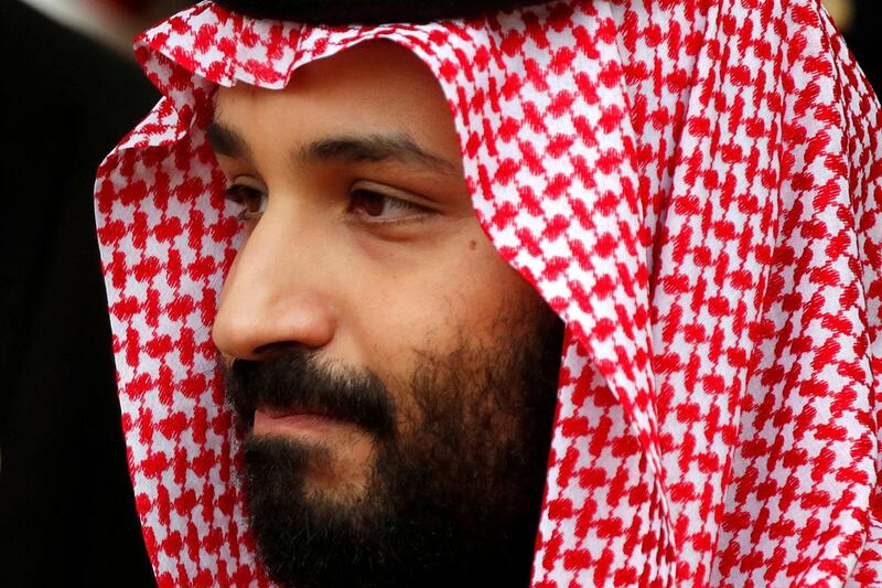 FILE PHOTO: Saudi Arabia's Crown Prince Mohammed bin Salman leaves the Hotel Matignon in Paris, France, April 9, 2018.   REUTERS/Charles Platiau/File Photo