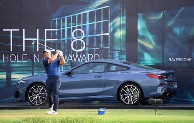 DUBAI, UNITED ARAB EMIRATES - NOVEMBER 16:  Francesco Molinari of Italy tees off on the 17th hole  during day two of the DP World Tour Championship at Jumeirah Golf Estates on November 16, 2018 in Dubai, United Arab Emirates.  (Photo by Ross Kinnaird/Getty Images)