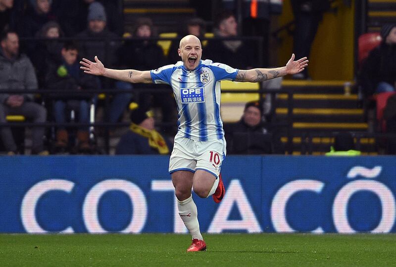 Centre midfield: Aaron Mooy (Huddersfield) – Huddersfield had not score on the road since the opening day. Mooy struck twice as they ended that wait in style by beating Watford 4-1. Daniel Hambury / AP Photo