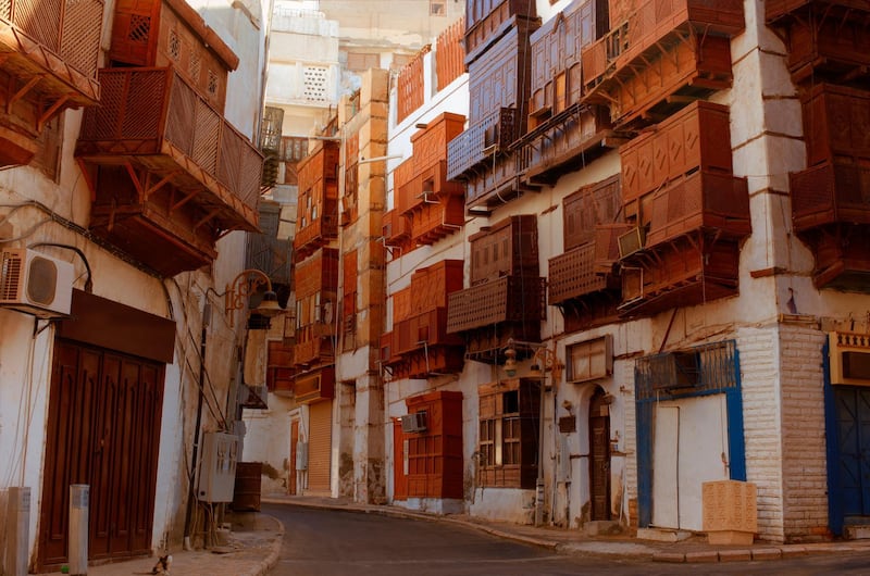 Jeddah Old City Buildings and Streets, Saudi Arabia