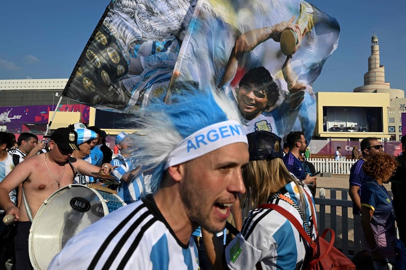 Argentina are joining the World Cup party on day three of the tournament. Photo: AFP

