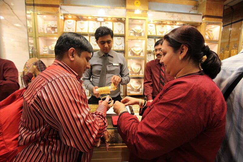 Buying gold during Diwali is a tradition among Indians. A reader says it is a festival that every Indian looks forward to. Pawan Singh / The National 

