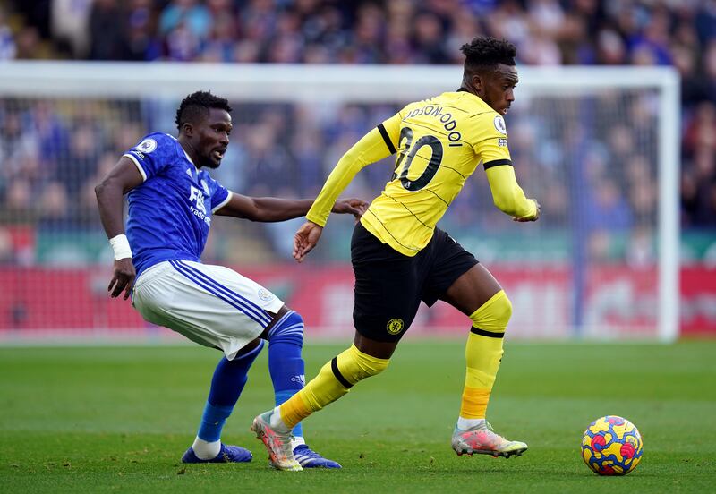 Daniel Amartey – 4: Obvious foul on Hudson-Odoi handed free-kick on edge of box that Mount wasted, then rightly booked for late challenge on Hudson-Odoi. Had powerful strike in second half turned over bar by Mendy. PA