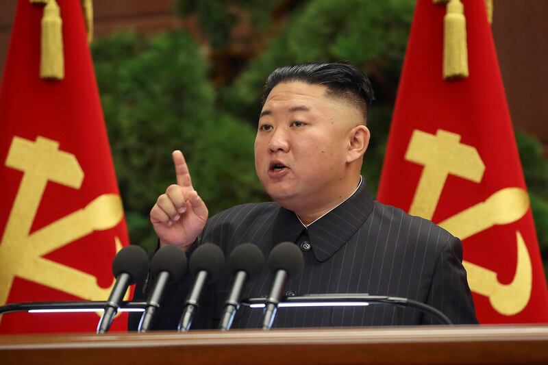 North Korean leader Kim Jong-un, whose sister has said joint military exercises by South Korea and the US will hinder relations on the peninsula and draw ‘practical deterrence’. AP