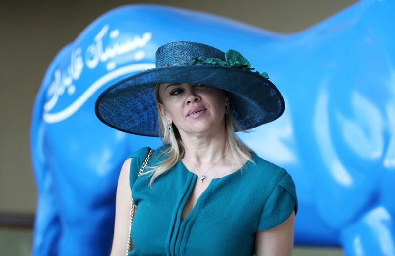 Hats are the order of the day at the Dubai World Cup. Pawan Singh / The National