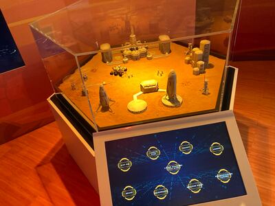 A model of a colony on Mars, developed in collaboration with the children participating in the Cultural Foundation's online programme. Photo: Abu Dhabi Cultural Foundation