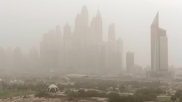 Sandstorms affect air quality, making breathing difficult for those who have asthma. Antonie Robertson / The National