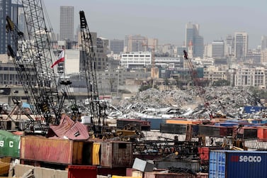 The Beirut port was destroyed in a giant blast on August 4 last year, in the Lebanese capital. AFP