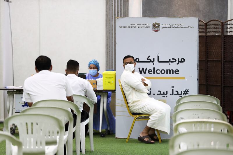 Numbers of Emiratis getting vaccinated at the Ajman centre have increased significantly in recent months.