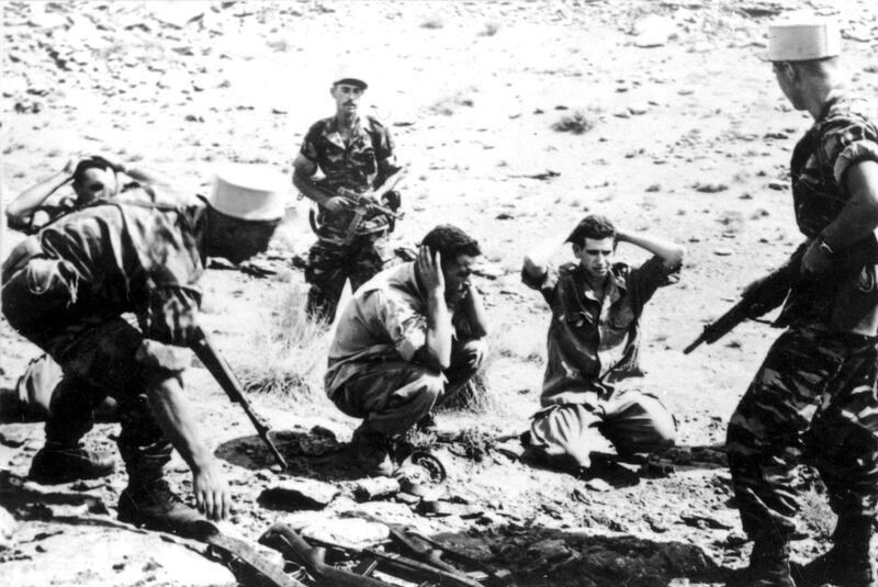 National Liberation Front prisoners are captured by the Foreign Legion