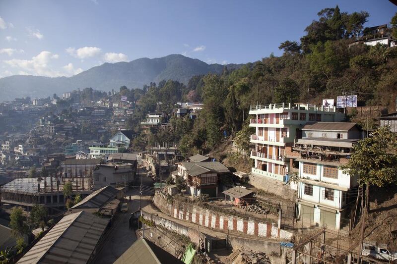 A view across Kohima’s skyline. After decades of insurgency, the area is enjoying peace, after an accord was signed last year. Getty Images