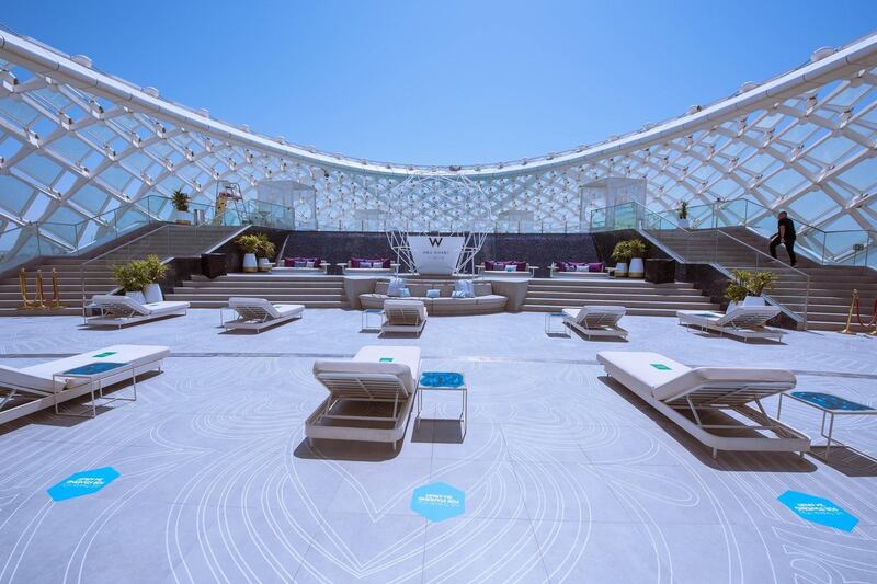 Hotel W Abu Dhabi has introduced precautionary measures to protect the public and staff from contracting Covid-19. Courtesy: Department of Culture and Tourism Abu Dhabi 