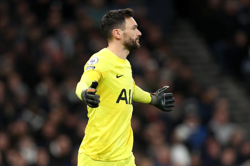 Hugo Lloris after scoring an own goal. Getty