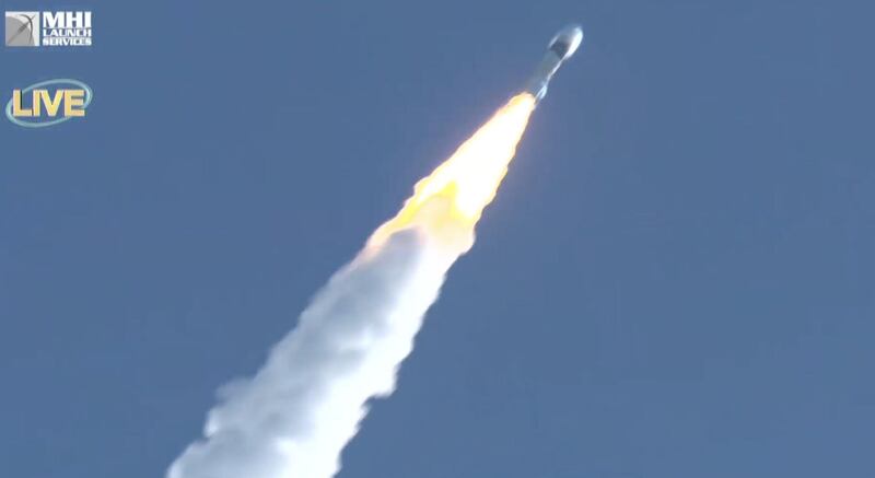The launch of the rocket from Japan's Tanegashima Space Centre. Courtesy: MHI Launch Services