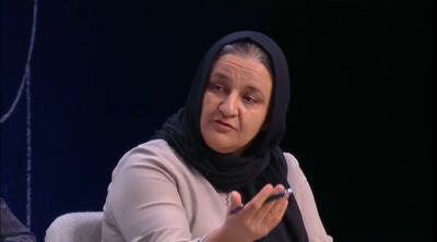 Afghanistan’s education minister Rangini Hamidi at the Global Education Summit in London. YouTube