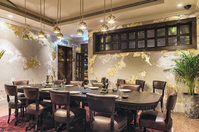 Coya Abu Dhabi has a private dining room adjacent to the main restaurant. Supplied