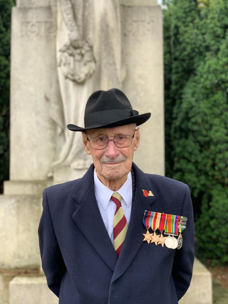 Geoffrey Rothband on Remembrance Sunday in 2020