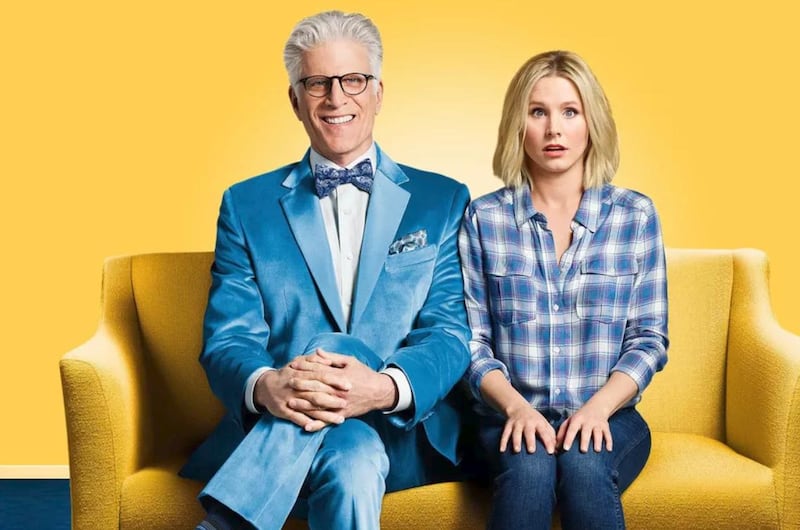 'The Good Place', starring Ted Danson and Kristen Bell, has been cancelled after four seasons. Courtesy Netflix 
