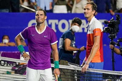 Daniil Medvedev says the return from injury of Rafa Nadal is 'great for tennis'. AP