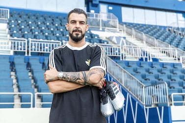 Alvaro Negredo has embraced the change to his schedule these past few weeks, all part of the fresh experience this season as a footballer in the Arabian Gulf League. Antonie Robertson for The National