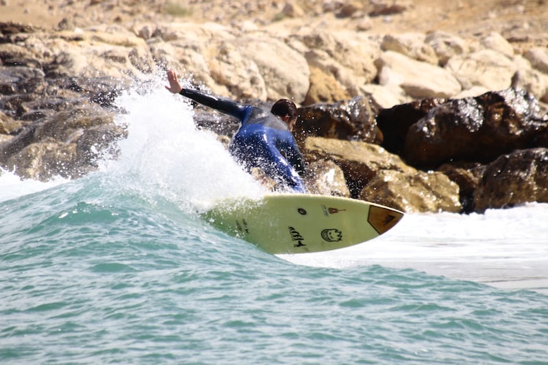 Chris Dirany is part of the Lebanon team at the Asian Surfing Championships. Lebanese Surf Federation